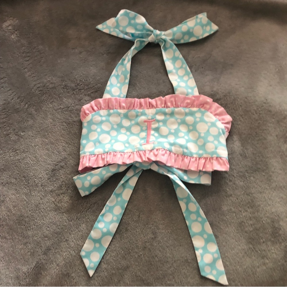 Ruffled Monogrammed “I” Swimsuit size 5 - Picture 2 of 4